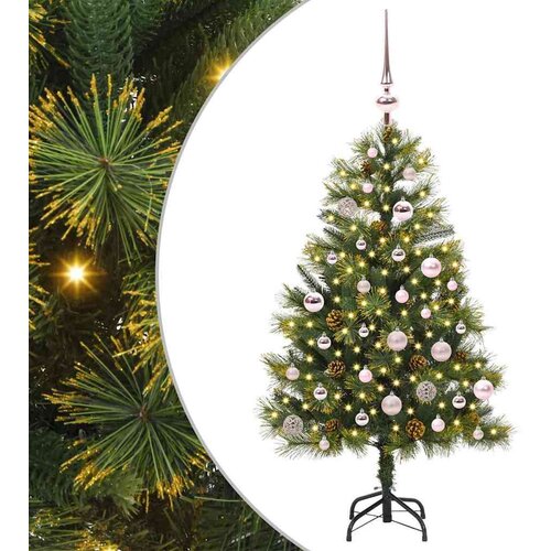vidaXL Umjetno zložljivo božićno drevo s stožci Zelena 150 cm Cene