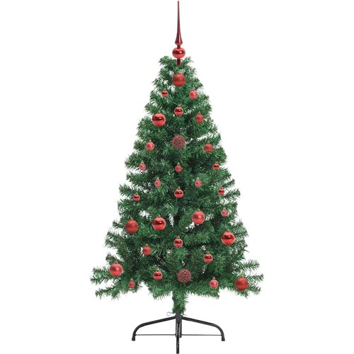  Umjetno predsvijetljeno božićno drvce Zelena 120 cm PVC Slike
