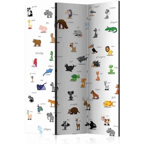  Paravan u 3 dijela - animals (for children) [Room Dividers] 135x172