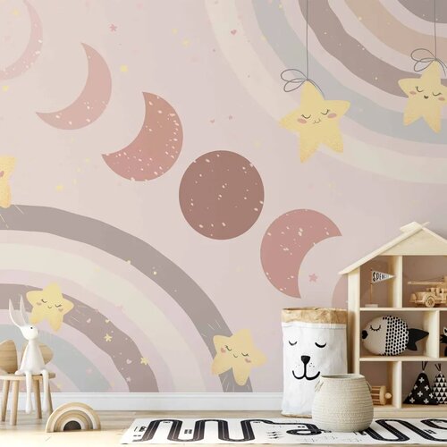  Foto tapeta - Phases of the Moon Among Stars and Rainbows 450x315 Standard Cene