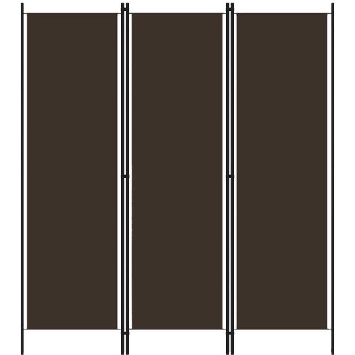 Sobna pregrada s 3 panela smeđa 150 x 180 cm Cene