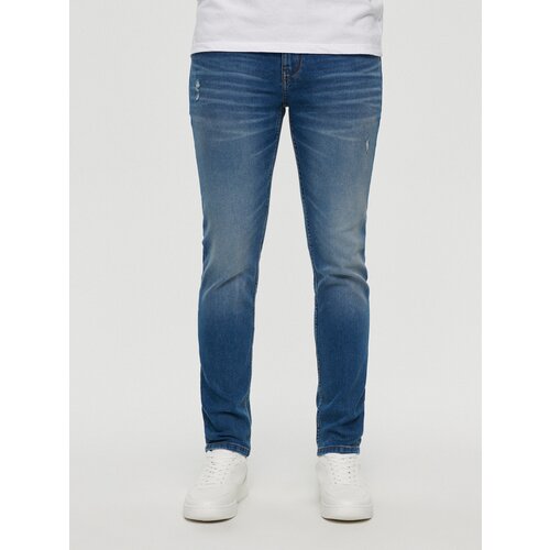 House - Skinny traperice niskog struka - Plava Cijene