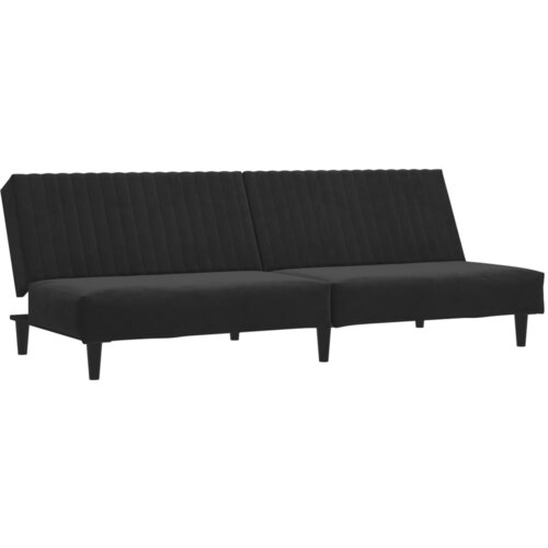 Maison Chic kavč - Sofa - Kanape dvosed z ležiščem črn žamet, (21726560) Cene