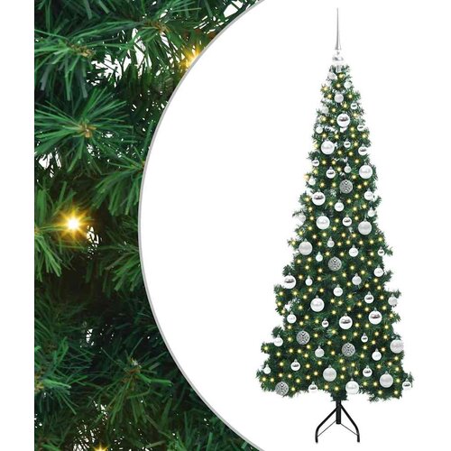  Korner Umjetno Božićno Drvo Zelena 180 cm PVC i metal Slike