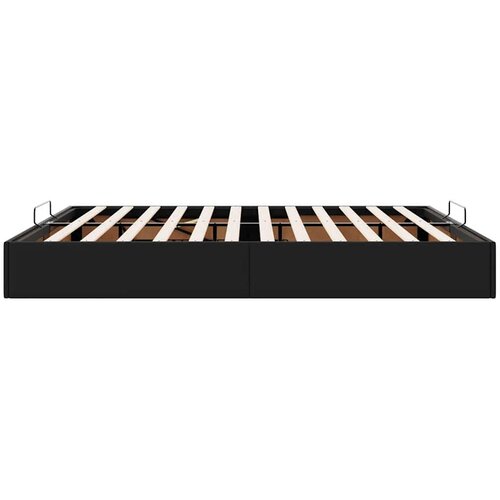 VidaXL otomanski okvir kreveta bez madraca crni 200x200cm umjetne kože Slike