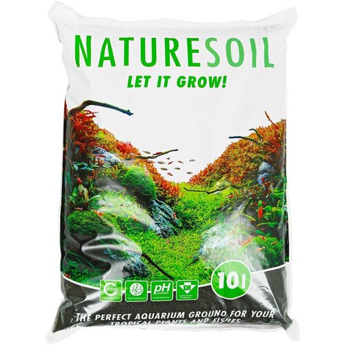 Aquadeco nature soil - black - black 3L Cene