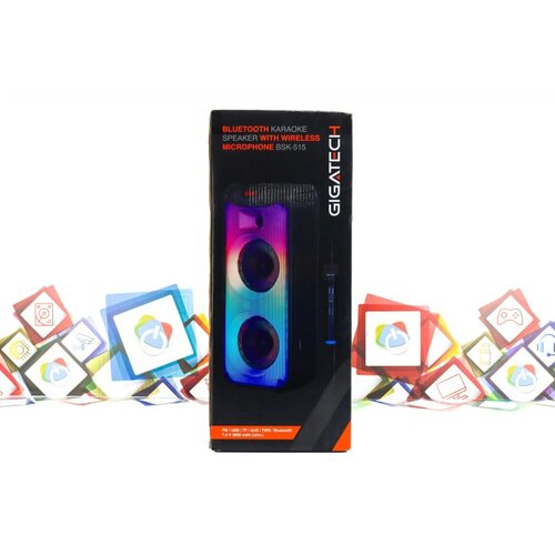 Gigatech bluetooth zvučnik, karaoke s wireless mikrofonom, BSK-515 Slike