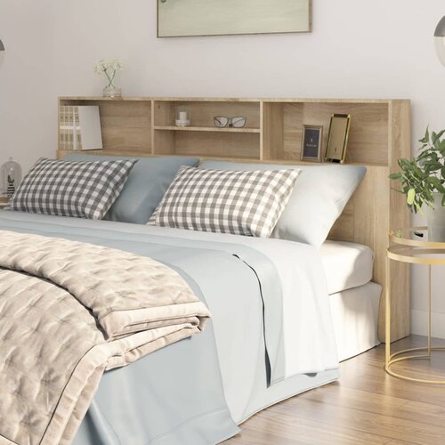 The Living Store vzglavna omarica sonoma hrast 200x19x103,5 cm - vzglavna omarica, (21431955) Slike