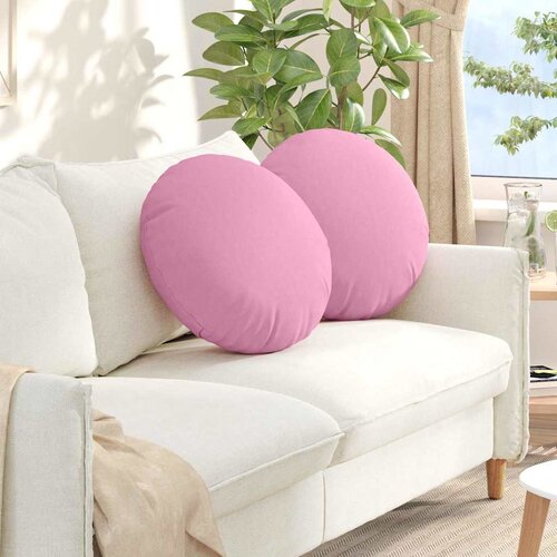  Jastučići za sjedenje 2 pcs Ružičasta &Oslash;50 x 19 cm tkanina Cijene