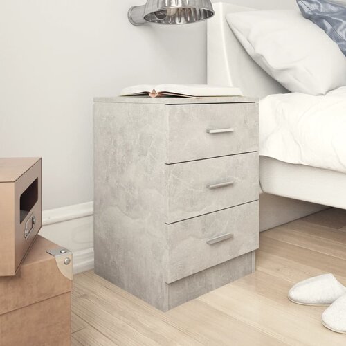 VidaXL Noćni ormarići 2 kom siva boja betona 38x35x56 cm od iverice Slike