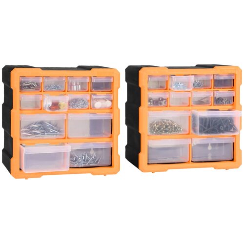  Organizatori s 12 ladica 2 kom 26,5 x 16 x 26 cm Slike