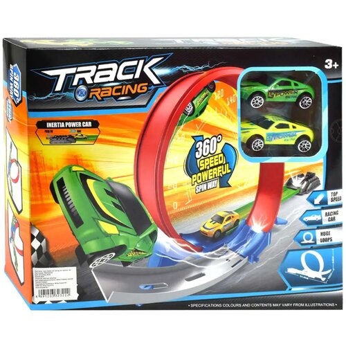 Magic Toys Trkaća staza Track Racing sa super petljom od 360° s 2 mala automobila Cene