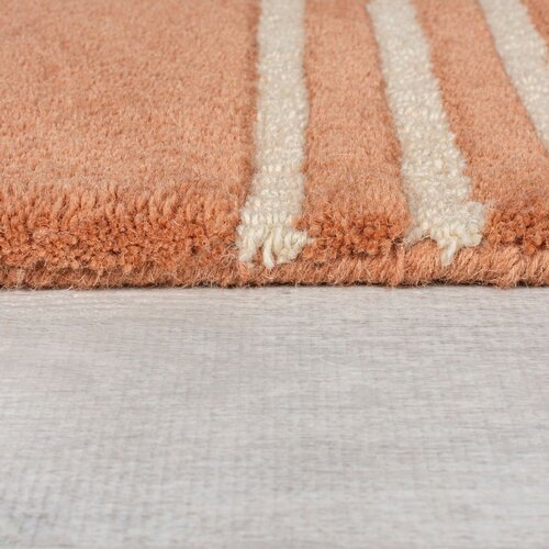 Flair Rugs Ročno tkana volnena preproga v barvi terakote 150x240 cm Lozenge Terracotta &amp;ndash; Slike