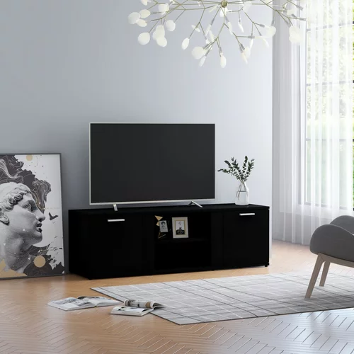 vidaXL TV omarica črna 120x34x37 cm iverna plošča, (20622550)