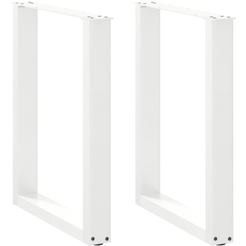 VidaXL noge stolića za kavu u-oblika 2 kom bijele 60x(72-73) cm čelik Slike