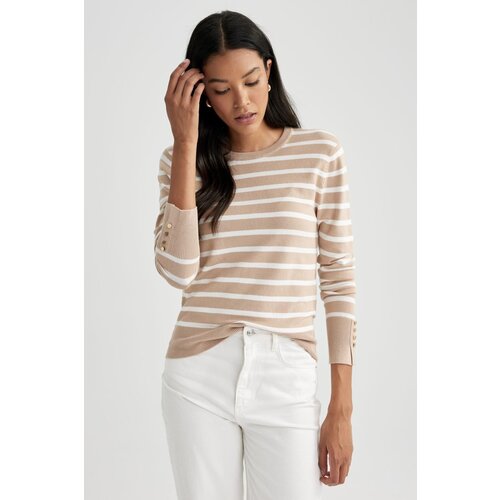 Defacto Regular Fit Striped Crew Neck Sweater Cijene