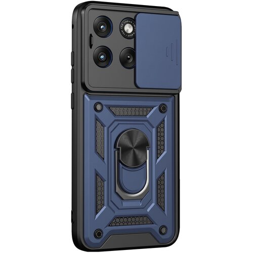 AVIZAR Ovitek za Motorola Edge 70 Fusion z obročkom in pokrovom kamere, Nočno modra, (5000274293) Cene