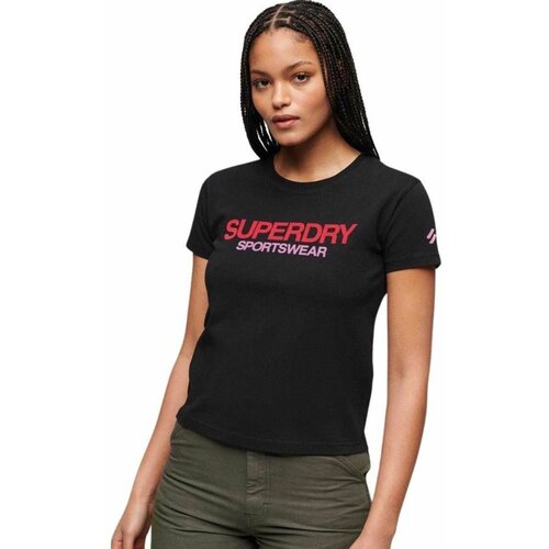 Superdry crna ženska majica SDW1011375A-02A Slike