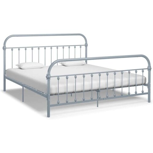  Za krevet sivi metalni 180 x 200 cm Slike