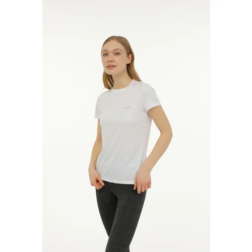 Lumberjack W-CT123 BASIC PES C NECK WHITE Woman Sleeve T-Sh