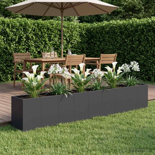  Vrtna saksija Crna 360 x 40 x 60 cm Čelična vrata - Crna 360 x 40 x 60 cm Cijene