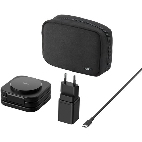 Belkin Zložljiva brezžična polnilna postaja 3-v-1 Qi2 15W za pametni telefon / AirPods, Črna, (5000497791) Cene