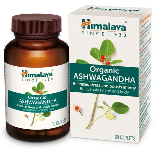 Himalaya organska ashvagandha, 380mg, 60 kapsula Slike