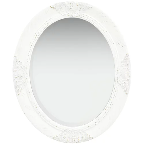  Zidno ogledalo u baroknom stilu 50 x 60 cm bijelo