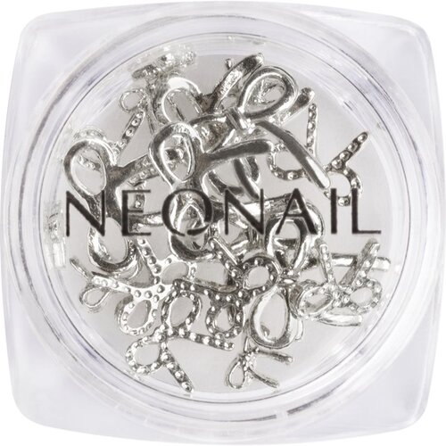 NeoNail Nail Art 3D Bows okrasek za nohte odtenek Silver 1 kos Cene