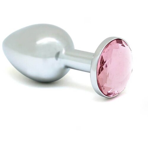 Rimba XS - roza kovinski analni dildo (srebrn) Slike
