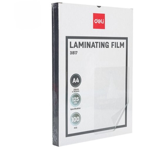 Deli Folija za laminaciju E3817, A4 125mic 1/100 Slike