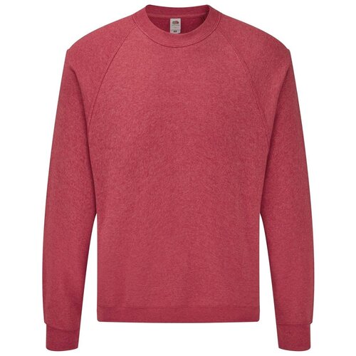 Fruit Of The Loom Czerwona bluza męska Raglan Sweat Cene