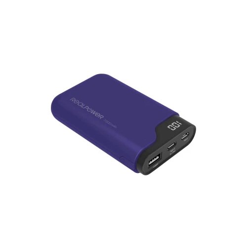 REAL POWER PB-7500C powerbank (rezervni akumulatorji) 7500 mAh Li-Ion USB\, USB-C&reg; mornarsko modra, (20432663) Cene