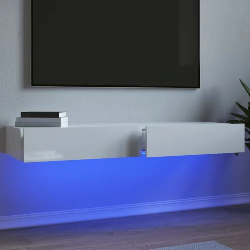 vidaXL TV ormarići LED 2 kom visoki sjaj bijeli 60 x 35 x 15 5 cm