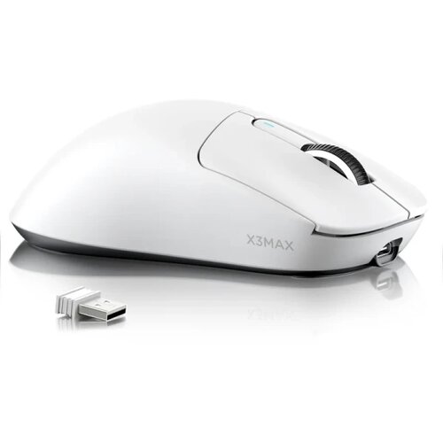 Attack Shark bežični gaming mi&amp;scaron; X3Max PAW3950/42000 DPI/TriMode/200h battery/ergonomic/white Slike