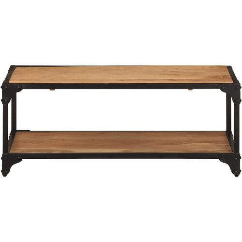 Maison Chic Klubska mizica - kavna mizica - Nizka mizica 90x45x35 cm trden akacijev les, (21753666) Slike