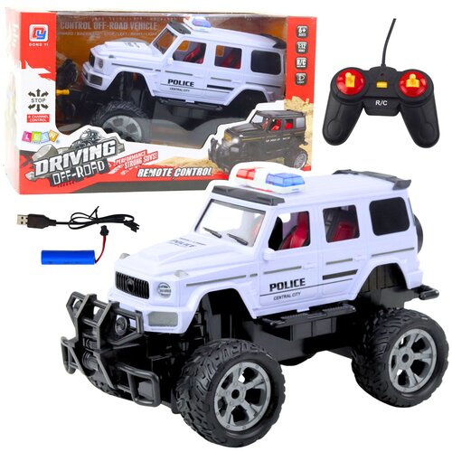  Terenski policijski avto na daljinsko upravljanje Driving 1:12 - bela Cene