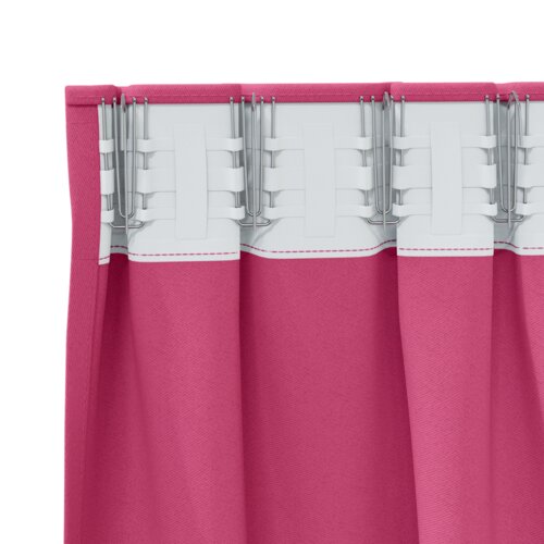 vidaXL Zavjese sa zavjesama 2 pcs Svijetla roza 225 x 140 cm Poliester Cijene