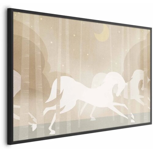  Plakat - Galloping Horses 60x40 Crni okvir Cijene