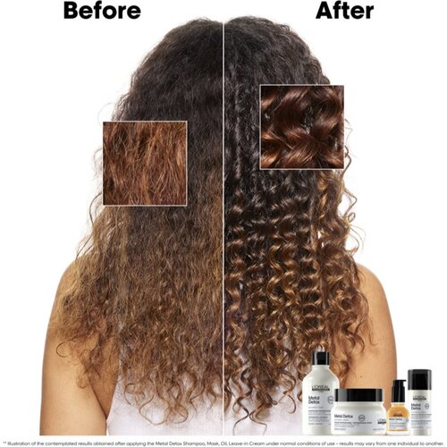 L&amp;acute;Or&amp;eacute;al Paris Serie Expert Metal Detox ekonomično pakiranje za o&amp;scaron;tećenu kosu Slike