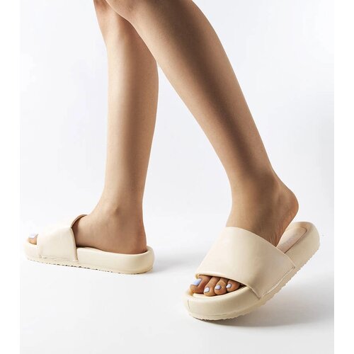 Gemre Beige platform sandals Franco Cene