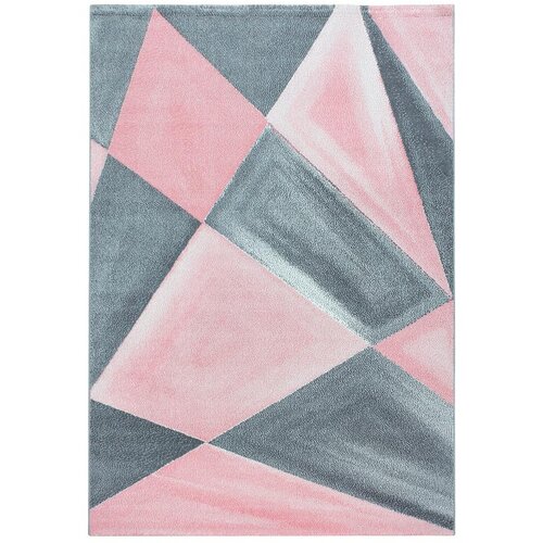 Novel Tkana Preproga Beta, Roza, Siva, 240x340cm Slike