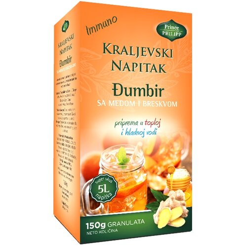 Prince Philipp kraljevski napitak od đumbira sa medom i breskvom 150g Slike