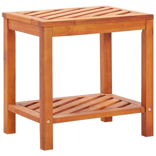 The Living Store Stranska mizica trden akacijev les 45x33x45 cm - Stranska Mizica, (21835513) Cene