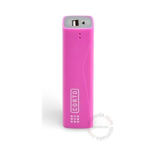 Corto Power Bank EB-260 Pink 2600mAh punjac za mobilni telefon Slike
