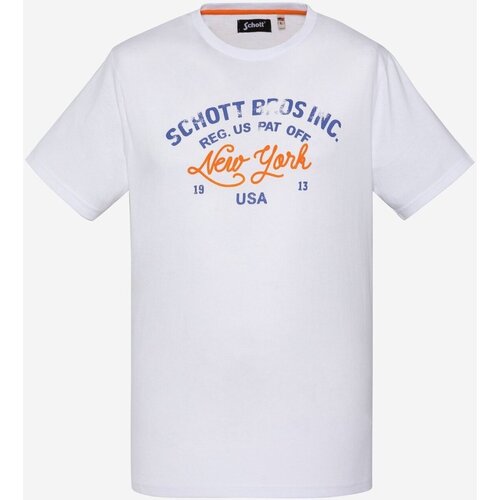 Schott Majice s kratkimi rokavi TSTOBY Bela Cene