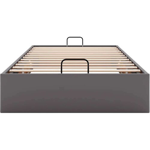 VidaXL otomanski okvir kreveta bez madraca sivi 90x200 cm umjetne kože Slike