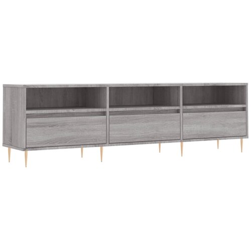 Maison Chic TV omarica - TV enota - Televizijska omarica siva sonoma 150x30x44,5 cm inženirski les, (21700474) Slike
