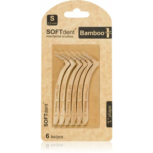 SOFTdent Bamboo Interdental Brushes medzobne ščetke iz bambusa 0,5 mm 6 kos