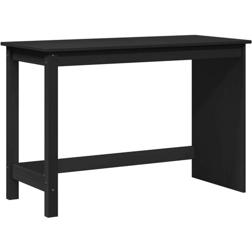  Stol Crna 112 x 50 x 75 cm Čvrsto borovo drvo - Crna Cene